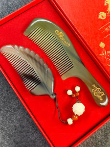 WAMUJIER | Womens Gift Boxed Buffalo Horn Comb