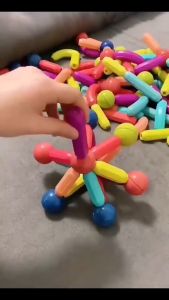 Đồ chơi xếp hình nam châm cho bé hút xoay 360 độ-36/42/64 chi tiết an toàn cho bé phát triển tư duy