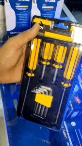 Set Paket Obeng Kunci L Tools 9Pcs Hexagonal Pliers Screwdriver ALAT PERKAKAS TERMURAH