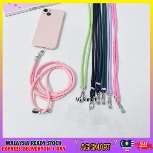Long plain nylon strap adjustable lanyard hanging rope phone mobile accessories