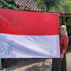 Bendera Merah Putih Katun Bendera Merah Putih Panjang 90x60 Indonesia Bendera 17 Agustusan C76B