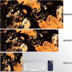 Bandai | Charizard Pokemon Mouse Pad XXL Extended Gaming Desk Mat Anti-Slip Rubber Stitched Edge HD Print Gamer Gift for Dragon Type Fans