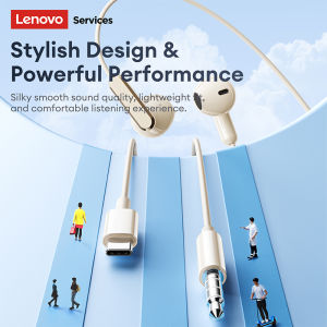 Lenovo | NEW Lenovo YF08 Wired Earbuds 3.5mm Type C Semi-in-ear Wired Gaming Earphones 9D Surround Cavity HiFi Stereo Headphones with Mic