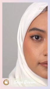 Beige Brown Monthly Softlens Warna Korea Premium