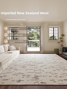 ZHUOYI | New Imported Wool Luxury Area Living Room Bedroom Carpet