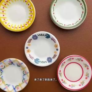 5Pcs 1/12 Dollhouse Mini Plates Dishes Model Dollhouse Simulation Kitchen Decoration Dolls House Accessories Pretend Play Toys