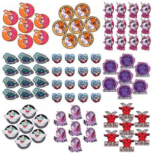 Prajna 10PCS Iron On Patches DIY Animals Embroidery Patch Cartoon Applique Embroidered Patches On Clothes Cat Dog Unicorn Badges