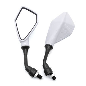 2 Chiếc Gương Chiếu Hậu Xe Máy Góc Rộng 10mm Có Thể Điều Chỉnh Gương Chiếu Hậu Xe Đạp Linh Hoạt Gương Chiếu Hậu Xe Đạp An Toàn