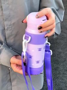 Sanrio | Ly Giữ Nhiệt Sanrio 500ML Bằng Thép Không Gỉ Hai Miệng Mở Bình Giữ Nhiệt Di Động Kèm Hộp Quà Tặng