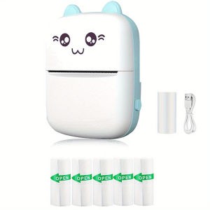Mini Printer Inkless Sticker Maker Free Cut Small Pocket Printer Wireless Mini Sticker Printer Portable Thermal Printer