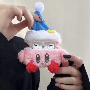 เคส AirPodsPro3 ผ้าขนสัตว์ 3 มิติ ลาย Star Kirby สำหรับ Apple 1/2/3 ชั้นน้ำแข็ง ลายการ์ตูนน่ารัก สำหรับ AirPods4 หูฟังไร้สาย