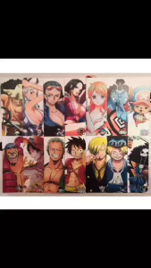 One Piece Anime Wall Decor On Sintra Board 4 x 11 inch Matte Texture