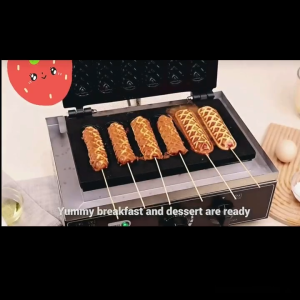Electric Hotdog Waffle Maker Non-stick Heavy Duty for Business