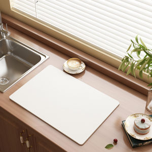 White Kitchen Dining Table Mat Drainage Pad Silicon Dendroid Absorbent Heat Insulation Countertop Tea Table Washing Basin
