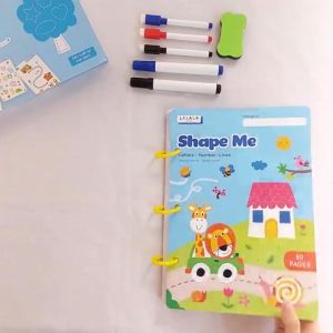 [NHẬP MÃ LAZSOCIAL50K]  Học Liệu Giáo Dục Sớm Cho Bé Tập Viết Vẽ Thông Minh Xóa Được kèm Bút và Mút xóa - Lalala Baby