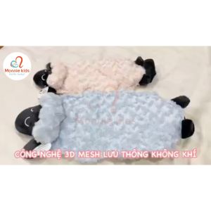 Chặn cừu cho bé Good Night Baby 60x25cm gối chặn lông cừu đa năng tiện lợi - Monnie Kids