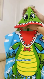 Baju Handuk Mandi Anak Karakter | Handuk Ponco Hoodie Anak Import | Handuk Anak Lucu Gemesin