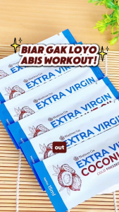 Nutiver | Extra Virgin Coconut Oil / Pure & Premium VCO - Minyak Kelapa 100% Asli - Kemasan Ekonomis Sachet Pack | 15 ml x 15 pcs | Minyak Kelapa VCO Sachet Kemasan Travel