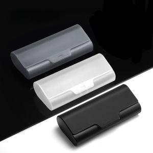 1Pcs Large Transparent Plastic Sunglasses Box Black Compression Resistant Box For All Size Glasses Presbyopia  Myopia Glasses Storage Box