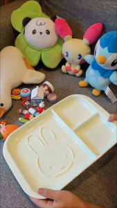 [Direct from Japan] Stock SG: 100% Original Miffy Morning Plate with Dividers Lunch Plate (Skater)