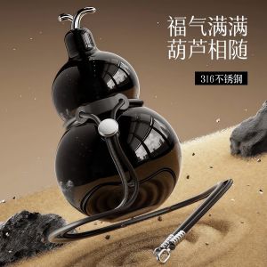 Portable Gourd Shaped 316 Stainless Steel Insulated Water Bottle for Outdoor Use Mens Style Beverage Thermos Montini