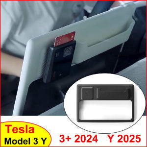 For Tesla Model Y Launch Model 3 Highland 2025 Protector Frame Edge Cover Navigation Screen TPE Protective Case Card Organizer