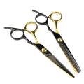 Black Gold Coated Hair Scissors 6.0inch. 