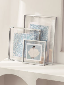 Double Sided Transparent Aluminum Frame Acrylic DIY Poster Display Frame