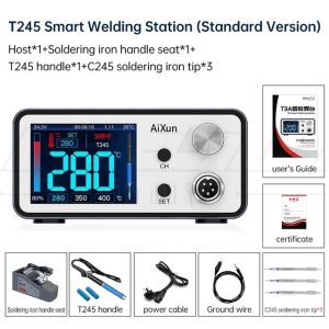 AIXUN T3A T3B Smart Soldering Station T115/T210/T245/T12 Rework Station for Motherboard PCB BGA SMD BGA Soldering Repair Tools