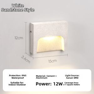 NDU | Microcement Waterproof Ground Foot Wall Light