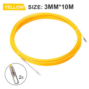 3mm Fiberglass Fish Tape Cable Puller 10‑50M Conduit Ducting Rodder Wire Pulling Tool For Electrical Wall Ceiling Floor Wiring
