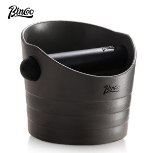 BINCOO Coffee Grounds Knocker Household Espresso Press Powder Knocker Coffee Grounds Storage Tool 0.5L