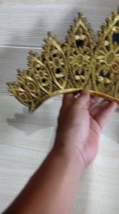 Siger Tari Renda Bordir Aksesoris Karnaval Motif Akar