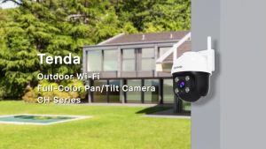 Tenda CH3 v2 Outdoor Smart AI Full Color 3MP Security Wifi 6 Camera | Wireless Camera | CCTV | Pan/Tilt | Weatherproof