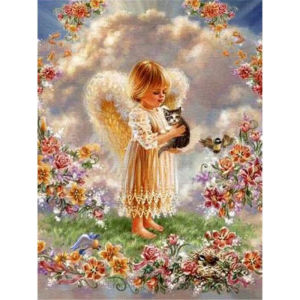 Oil Painting By Numbers Vintage Angel Patterns DIY Digital Oil Painting Drawing on Canvas Wall Decor Living Room Gift
