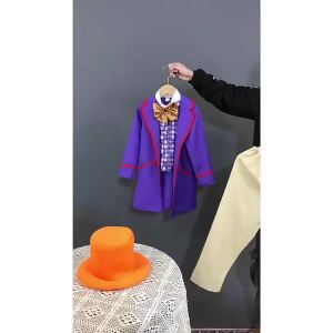 ＜915＞ Halloween Childrens Costume  Dropshipping Charlie Chocolate Factory Willy Wonka cos Costume clothing