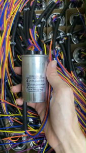 คาปาซิเตอร์เครื่องซักผ้า 4+12uF 500V สายไฟ อะไหล่แท้ Haier Panasonic Sharp Toshiba รับประกัน 1ปี