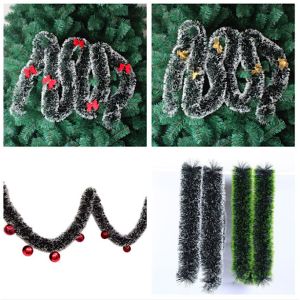 CHB Christmas tree decorations Christmas wreath green strips white strips party decorations