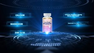 Calcium Magnesium Zinc + D3 Vitamin Nutritional Supplement - Supports Bone Density & Muscle Health - Immune Support