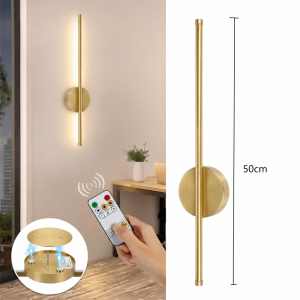 1/2PCS Magnetic Rechargeable Wall Lamp Gold For Living Room Bedroom Hallway Study Stairwell Cloakroom LED Lighting Wiring Free