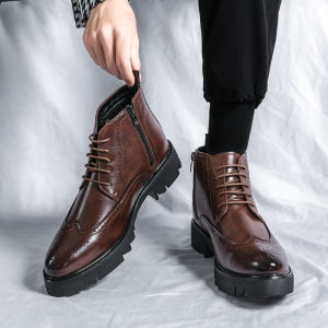 NUDANLAI | Height-increasing Retro Business Casual Leather Shoes