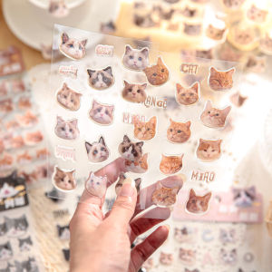 Stickers Punk | Cute Cat Design PVC Coated Paper Stickers Hand Account Set