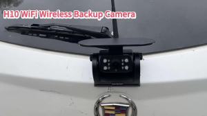 Magnetic Solar Wireless WiFi Backup Camera BSD 720P HD Rear View Camera for iPhone Android APP Built-in Battery for RV Truck