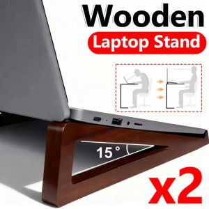 Laptop Wooden Stand Desktop Cooling Stand Portable Tablet Mini Holder Reading Book Stand Portable Desktop Phone Holder