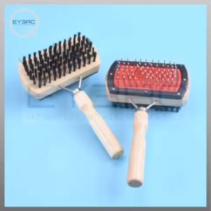 Double Sided Rectangle Wooden Pet Grooming Comb