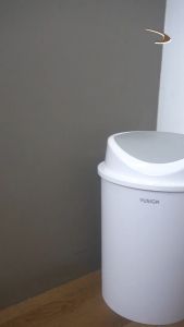 ถังขยะฝาสวิง 2 สี 2 ขนาด Flip Trash - จุได้เยอะ แข็งแรง ทนทาน 25 บริเวณ ที่มีถุง ไม่ต้องทำซ้ำ 20 วันการฟื้นฟู 2 ประสบการณ์