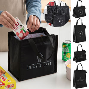 Lunch Bag Insulated Food Storage Bag Fresh Handbag Lunch Box Cooler Fresh Durable Bag Waterproof Tote Bags