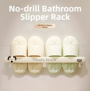 NAIFUNA | Wall-Mounted Drill-Free Bathroom Shoe Rack