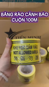 Cuộn băng rào cảnh báo nguy hiểm công trình dài 100m cuộn dây cảnh báo nguy hiểman toàn công trình