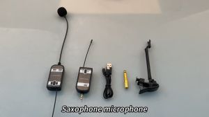 Saxophone trumpet trombone wireless microphone instrument pickup professional recording performance MicrophonesSuitable for trumpet saxophone musician active PA system